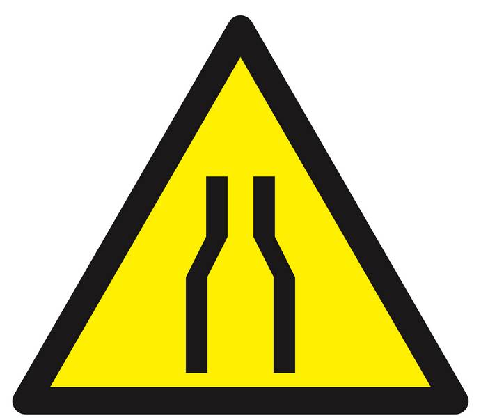 Panneau rigide DANGER RETRECISSEMENT 300X300X300MM TALIAPLAST - 629351