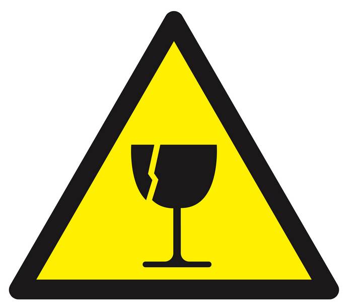 Panneau rigide DANGER FRAGILE 300X300X300MM TALIAPLAST - 629365