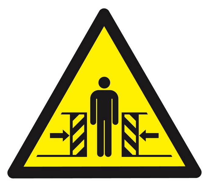 Panneau rigide DANGER, ECRASEMENT 100X100X100MM TALIAPLAST - 629902