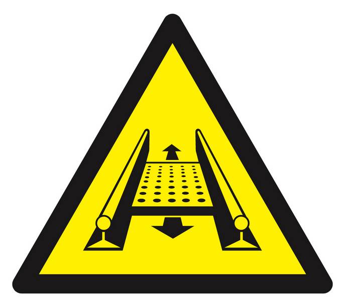 Panneau rigide DANGER INSTALLATION MOBILE 100X100X100MM TALIAPLAST - 629914