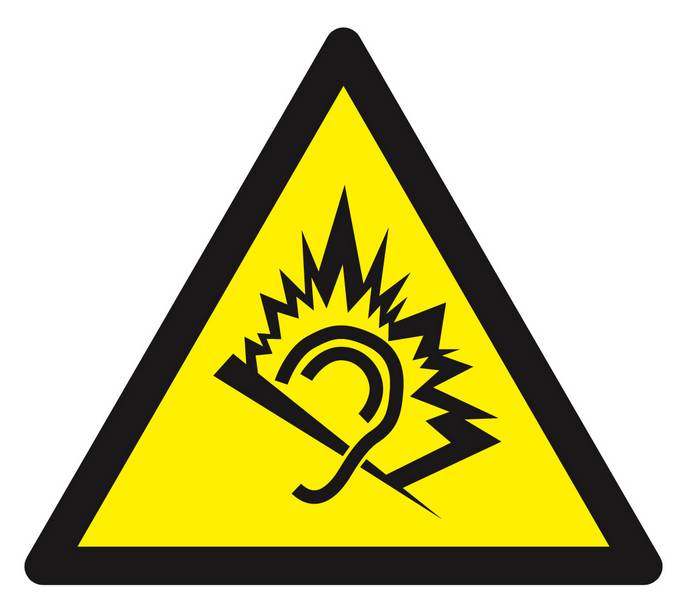 Panneau rigide DANGER DU AU BRUIT 100X100X100MM TALIAPLAST - 629917