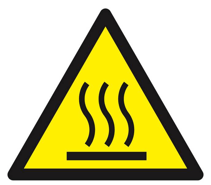 Panneau rigide DANGER, SURFACE CHAUDE 100X100X100MM TALIAPLAST - 629924