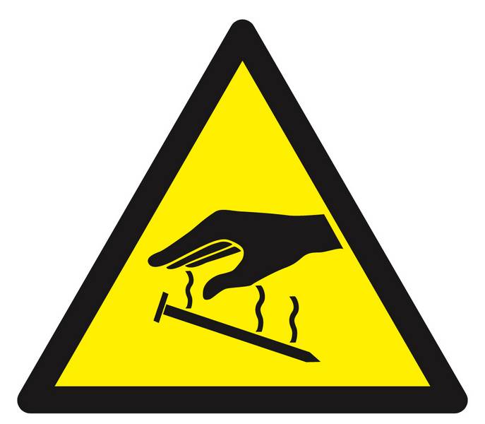 Panneau rigide DANGER ELECTRICITE STATIQUE 100X100X100MM TALIAPLAST - 629926