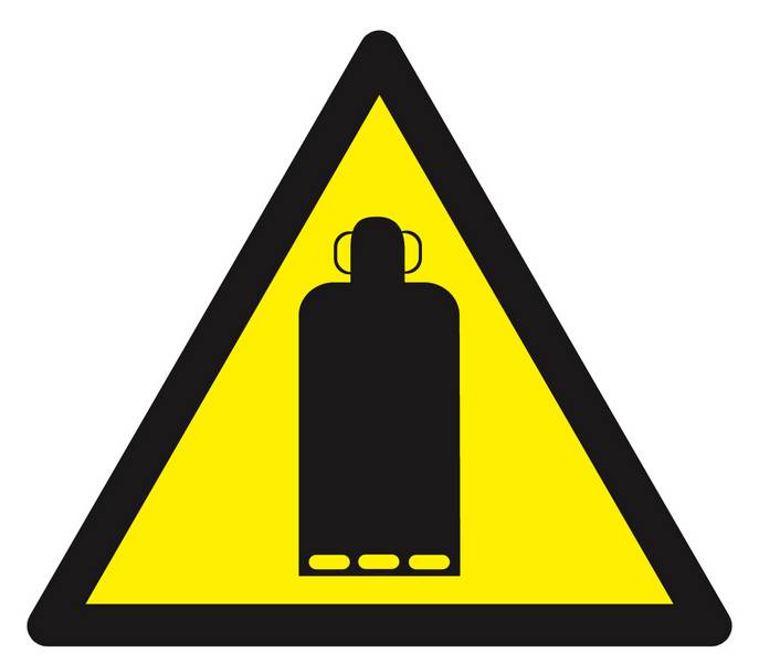 Panneau rigide DANGER BOUTEILLE DE GAZ 100X100X100MM TALIAPLAST - 629928