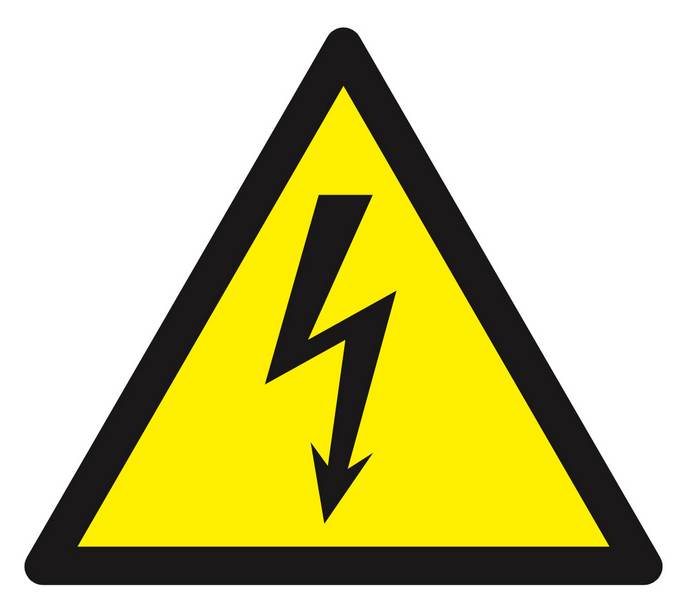 PANNEAU DANGER PS-CHOC 3mm , ÉLECTRICITÉ 100X100X100MM TALIAPLAST - 629932