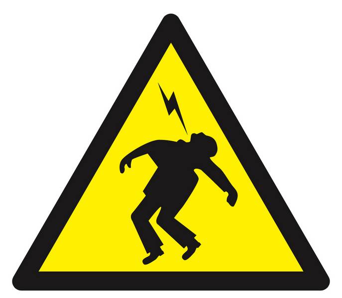 Panneau rigide DANGER HAUTE TENSION 100X100X100MM TALIAPLAST - 629943