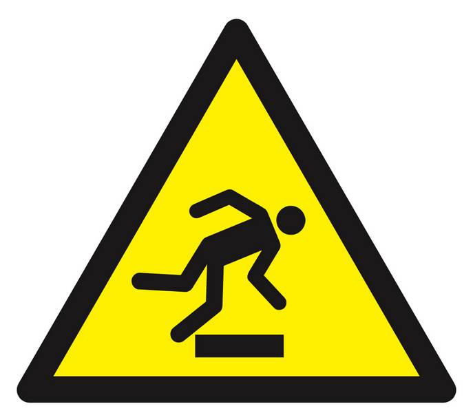 Panneau rigide DANGER, TREBUCHEMENT 100X100X100MM TALIAPLAST - 629952