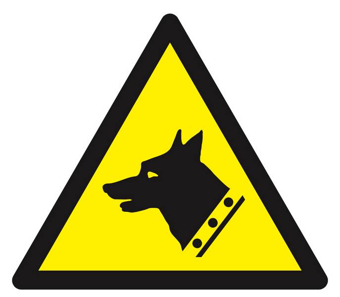 Panneau rigide DANGER, CHIEN DE GARDE 100X100X100MM TALIAPLAST - 629954