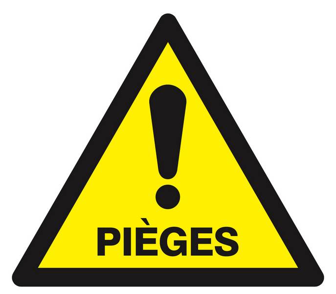 Panneau rigide DANGER PIEGES 100X100X100MM TALIAPLAST - 629957
