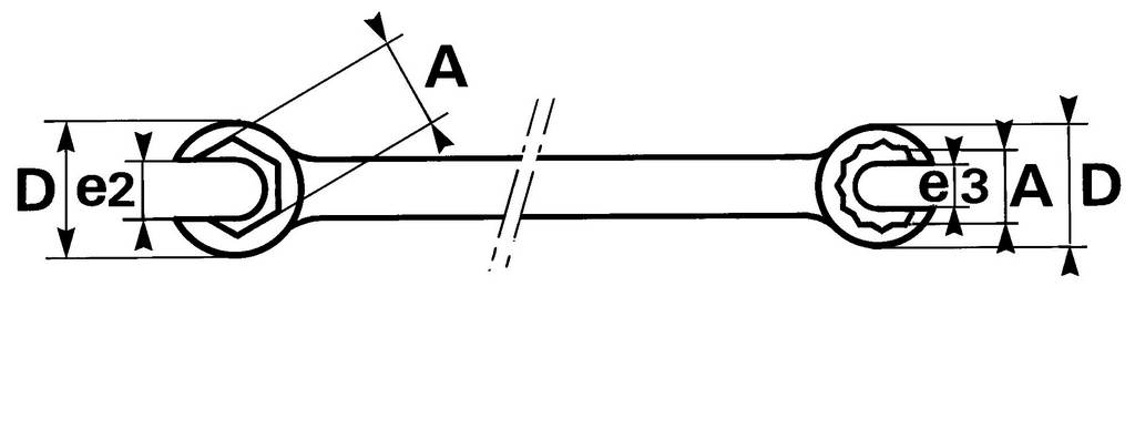 CLE A TUYAUTER 8X10MM SAM OUTILLAGE - 104H8X10