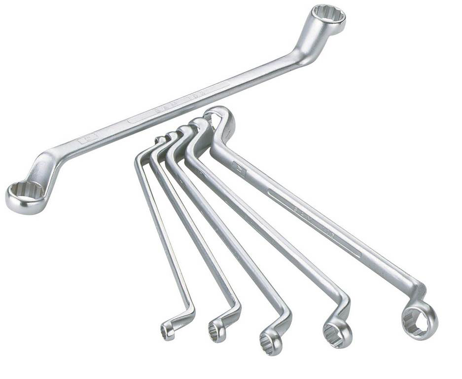 JEU 10 CLES POLYGONALES CONTRE-COUDEES SAM OUTILLAGE - 105J10