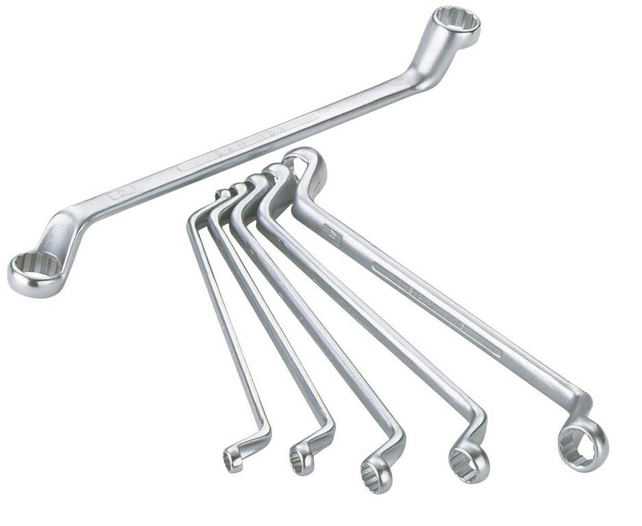 JEU 12 CLES POLYGONALES CONTRE-COUDEES SAM OUTILLAGE - 105J12