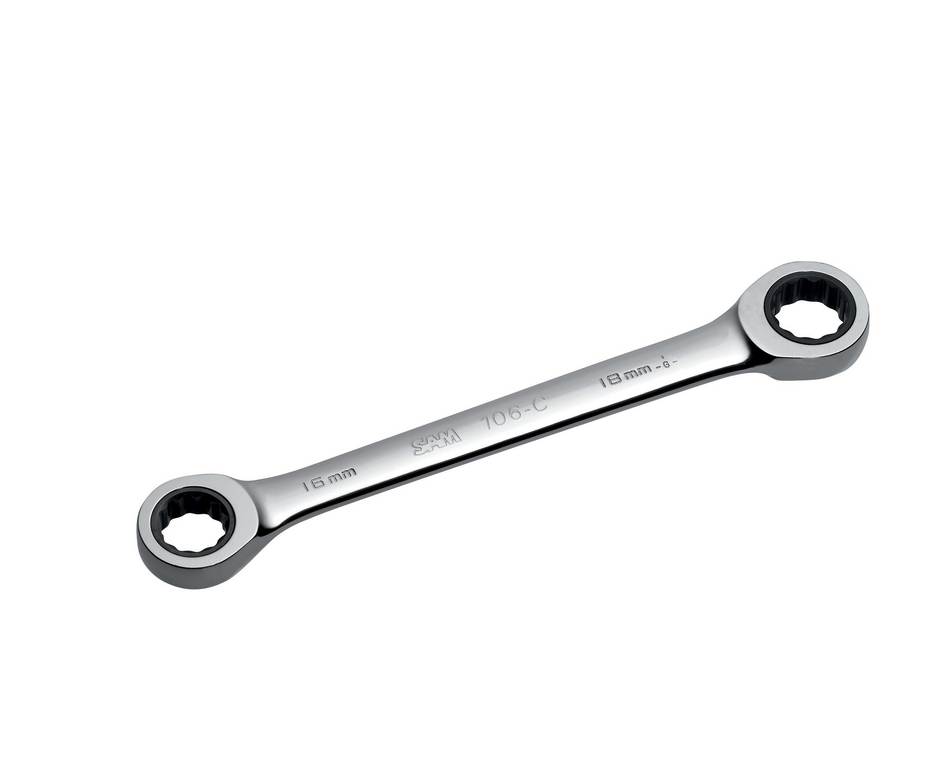 CLE POLYGONALE CLIQUET 6 X 7 MM SAM OUTILLAGE - 106C6X7
