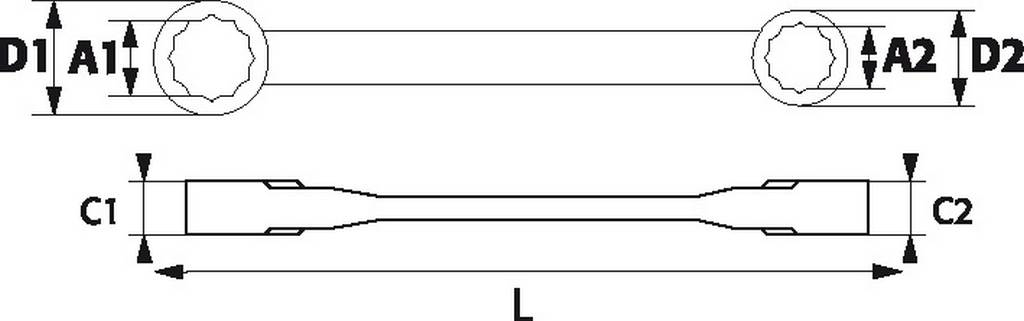 106CP-3 CLES POLYG.CLIQ. 4EN1 SAM OUTILLAGE - 106CP4
