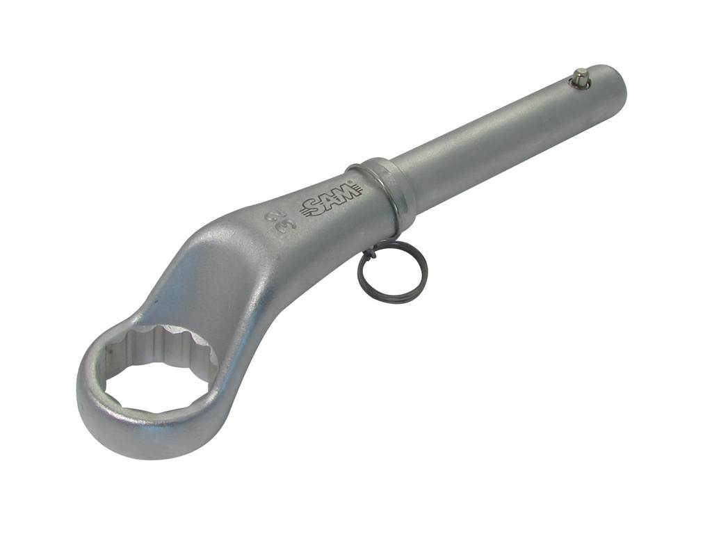 CLE POLYGONALE CONTRE-COUDEE GROS EFFORT 24 MM SAM OUTILLAGE - 10924FME