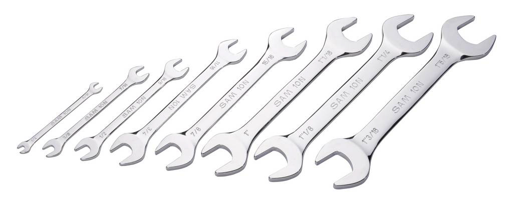 JEU DE 8 CLES A FOURCHES EN POUCES SAM OUTILLAGE - 10NJP8