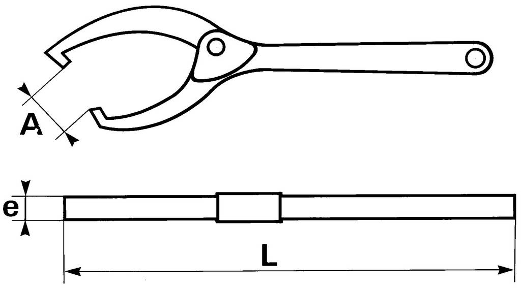 CLE A ERGOTS EXTENSIBLE SAM OUTILLAGE - 115