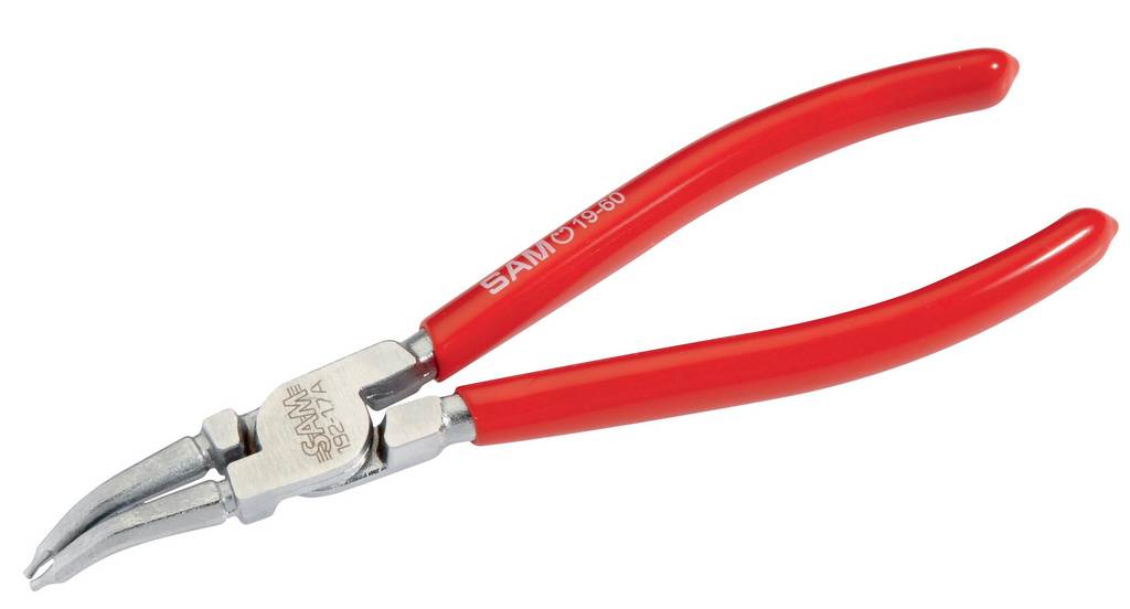 PINCE CIRCLIPS INTERIEURE COUDEE 45° 12-25 MM SAM OUTILLAGE - 19213A