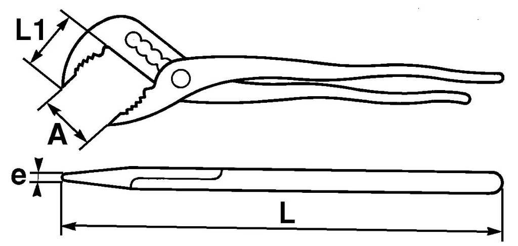 PINCE MULTIPRISE BRANCHES ENTREPASSEES P - SAMOUTILLAGE - 201-25C