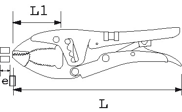 PINCE ETAU GRANDE CAPACITE 220 MM SAM OUTILLAGE- 212-22