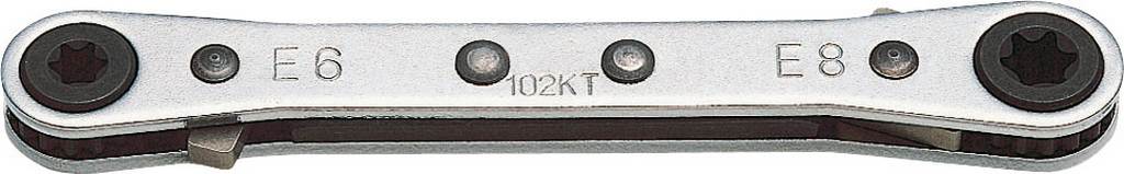 CLE CLIQUET TORX FEMELLE E6 + E8 SAM OUTILLAGE - 217E6E8