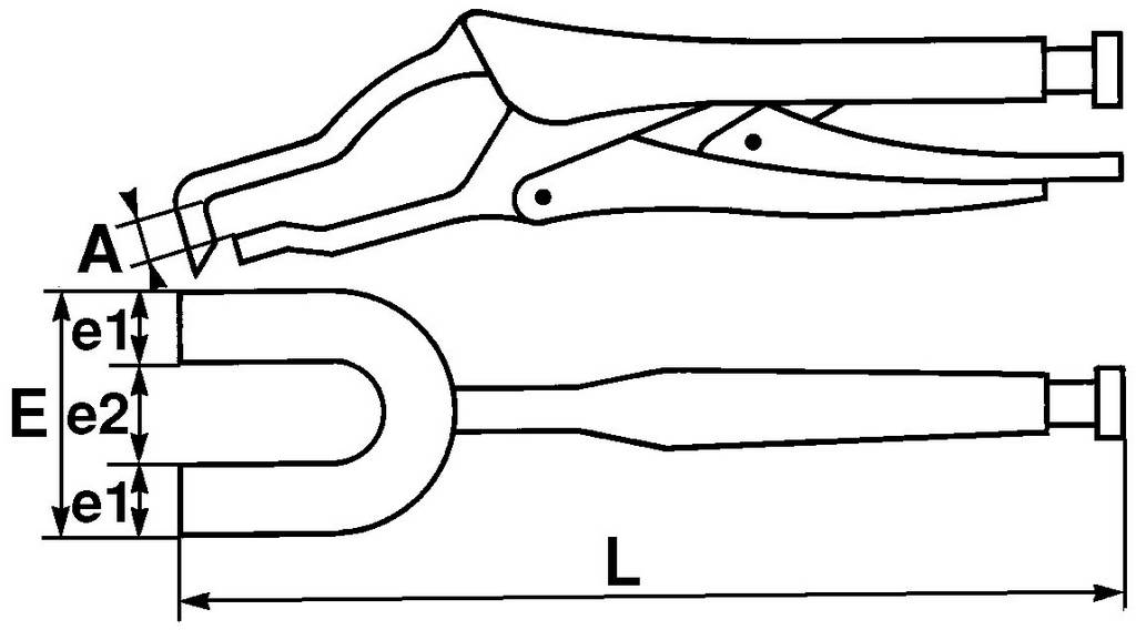 PINCE ETAU POUR SOUDURE MEDIUM SAM OUTILLAGE - 22328