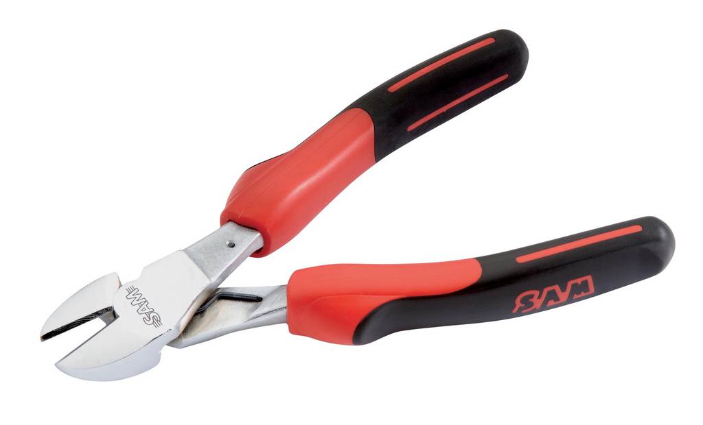 PINCE COUPANTE DIAGONALE BIMATIERE AVEC RESSORT 185 MM SAM OUTILLAGE - 232R18G