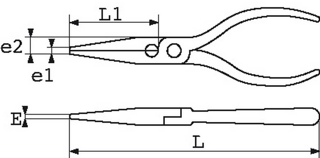 PINCE BEC PLAT ISOLEE 160 MM SAM OUTILLAGE - 23616TI