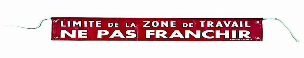 Banderole sécurité 'ne pas franchir' flexible SAM OUTILLAGE - 2364