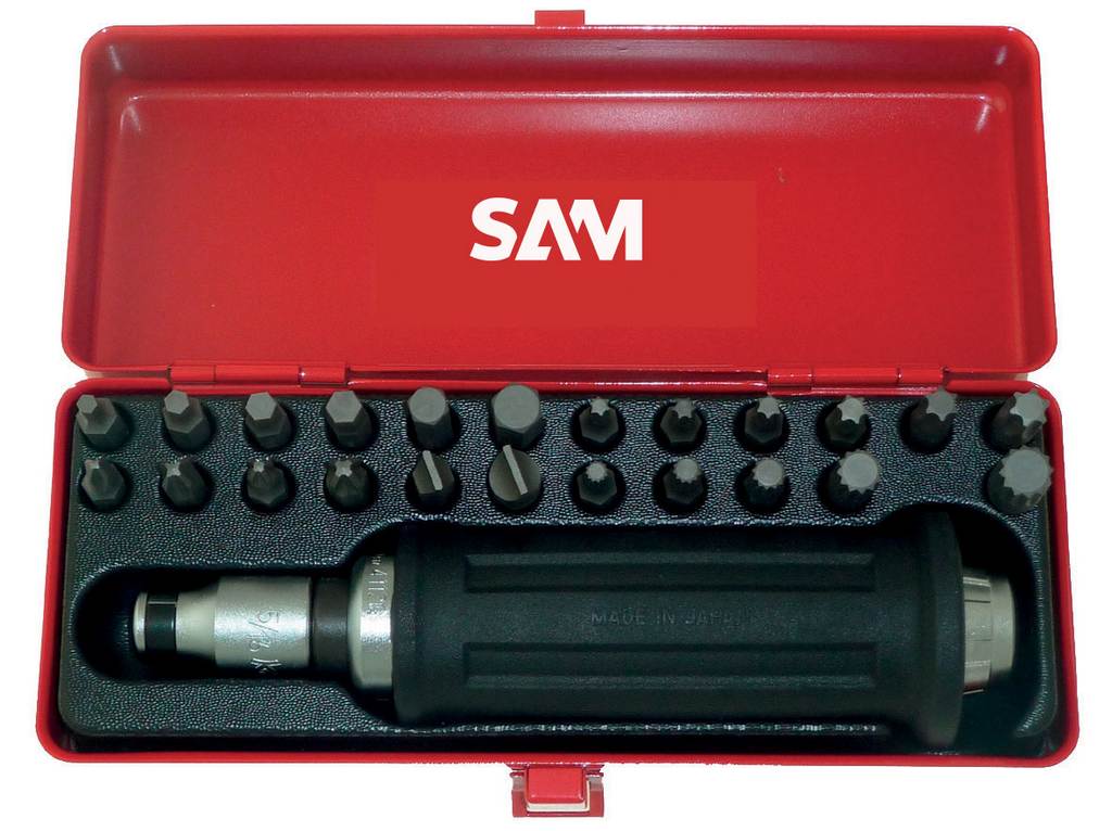 Tournevis à frapper avec jeu de 24 embouts à chocs 5/16 SAM OUTILLAGE - 2397