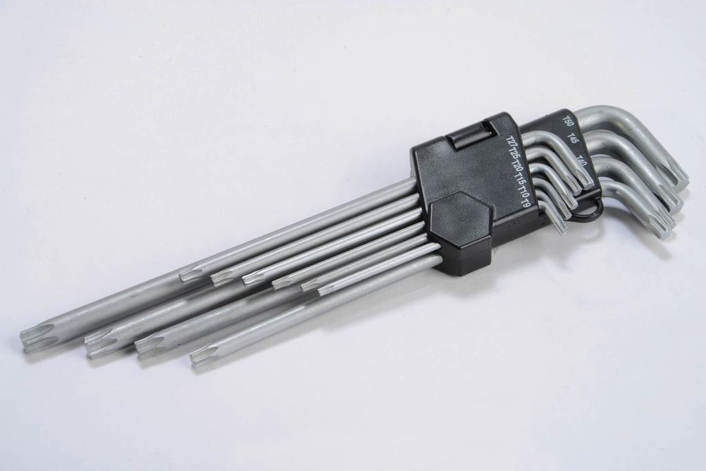 JEU DE CLES TORX LONGUES AVEC SUPPORT DE RANGEMENT SAM OUTILLAGE - 24393