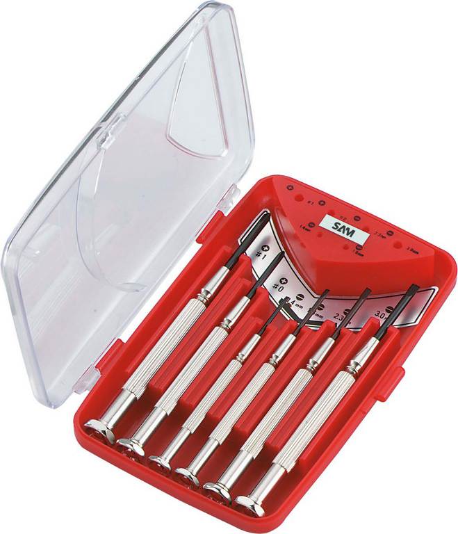 COMPOSITION 6 MICRO-TOURNEVIS FENTE-PHILLIPS SAM OUTILLAGE - 269BJ61