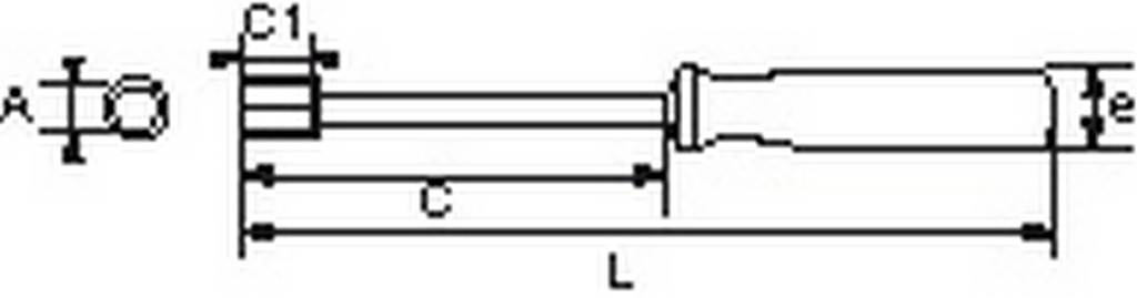 CLE A DOUILLE EMMANCHEE 4 MM SAM OUTILLAGE - 292P4
