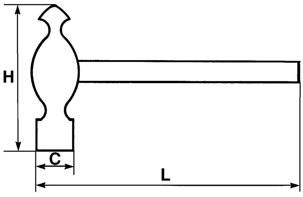 MARTEAU ANGLAIS SAM OUTILLAGE - 306A16N