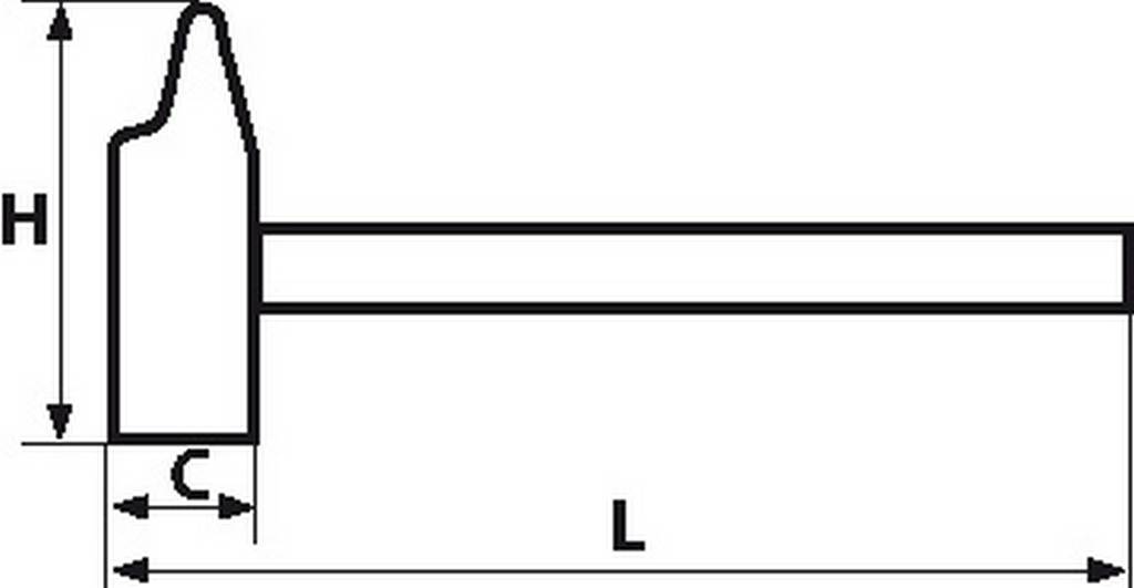 MARTEAU A GARNIR TETE RONDE TAILLE 40 SAM OUTILLAGE - 31440N