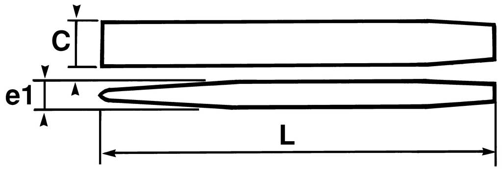 BURIN PROFIL CONSTANT 250 MM SAM OUTILLAGE - 3250A