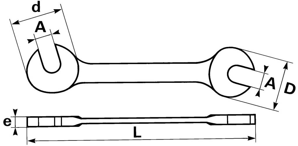 CLE MICRO-MECANIQUE FOURCHE 3,2 MM SAM OUTILLAGE - 353,2