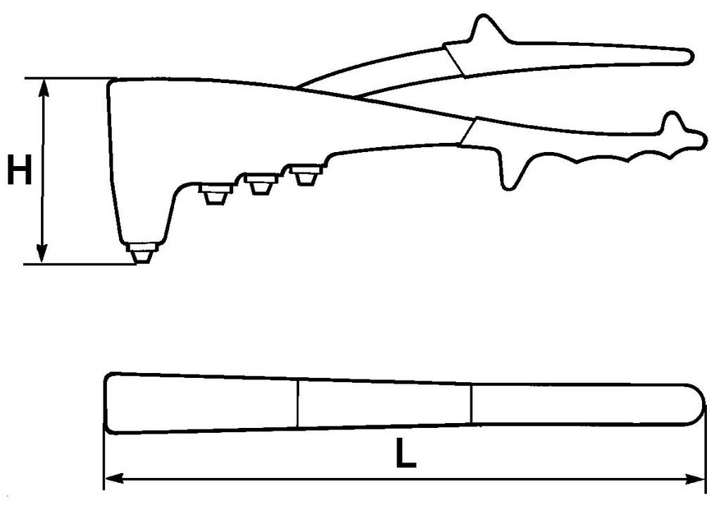 PINCE A RIVETER A MAIN SAM OUTILLAGE - 3594