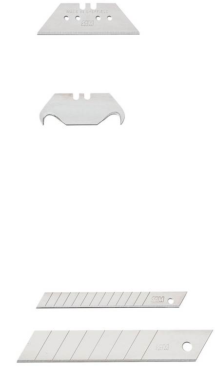 BOITE DE 100 LAMES POUR COUTEAUX RETRACTABLES ET CUTTERS SAM OUTILLAGE - 37970