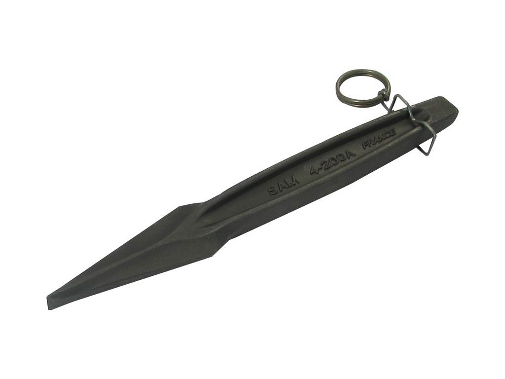 Bédane réaffutable à profil constant 200MM avec clip SAM OUTILLAGE - 4200AFME