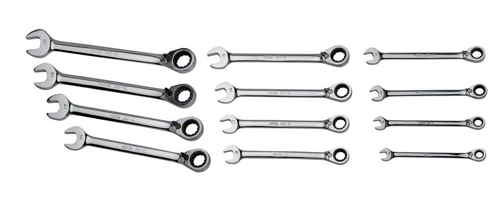 JEU 7 CLES MIXTES A CLIQUET EN MM SAM OUTILLAGE - 50CJ7