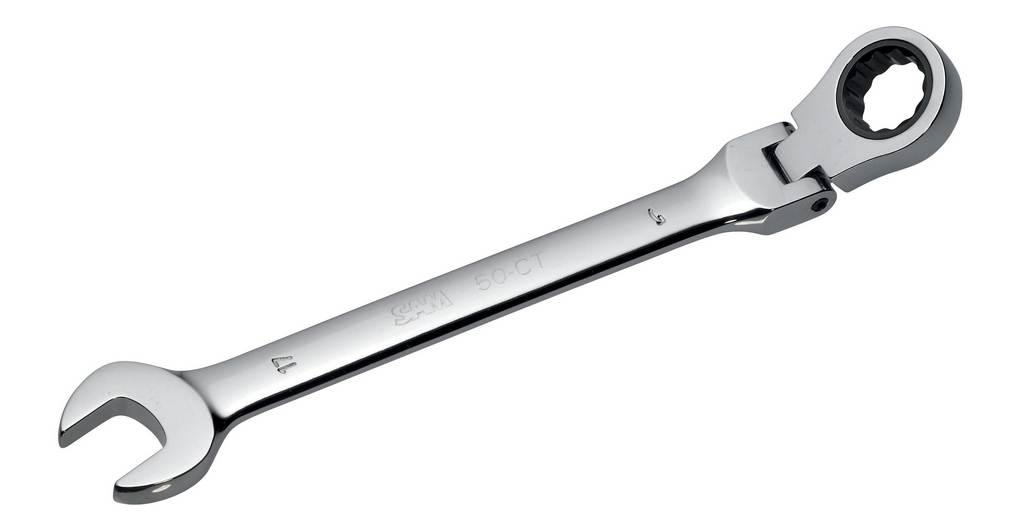 CLE MIXTE A CLIQUET ARTICULEE DE 13 SAM OUTILLAGE - 50CT13