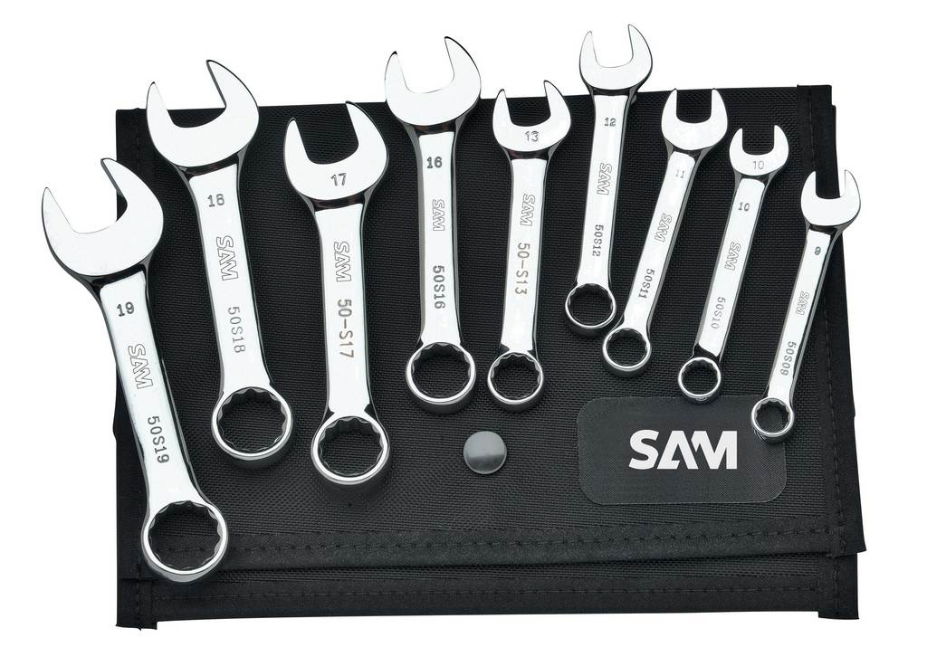TROUSSE 9 CLES MIXTES COURTES 8 A 19MM SAM OUTILLAGE - 50STR9