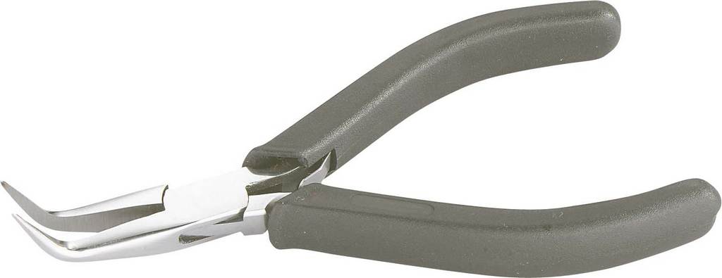 PINCE ELECTRONIQUE BEC 1/2 ROND COUDE SAM OUTILLAGE - 554C