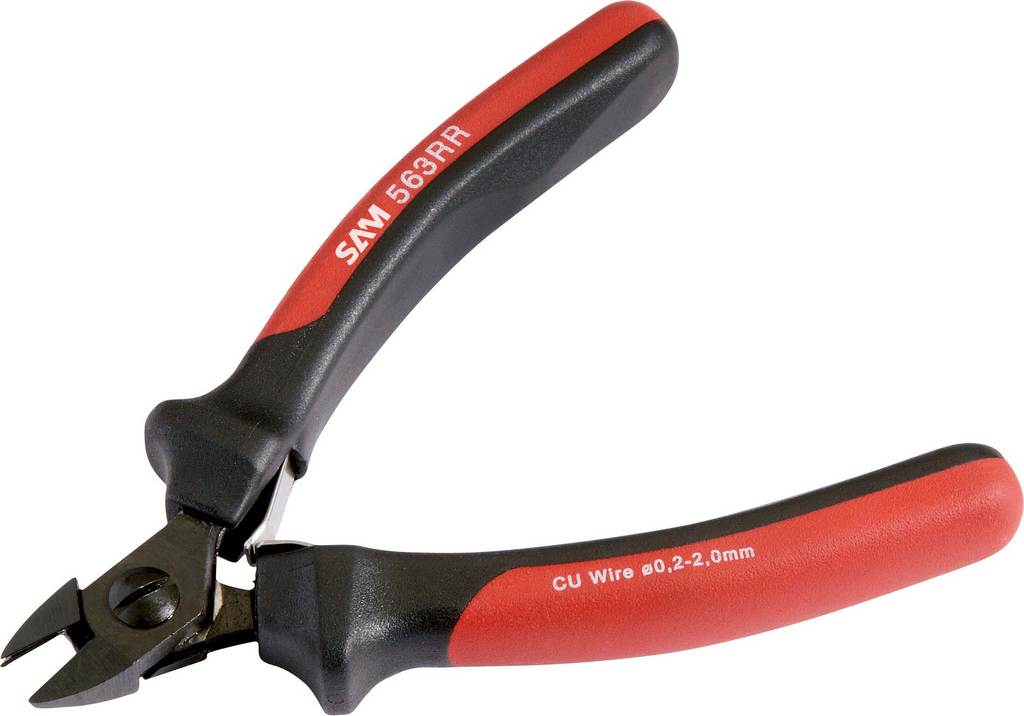 PINCE ELECTRONIQUE COUPANTE DIAGONALE BIMATIERE SAM OUTILLAGE - 563RR