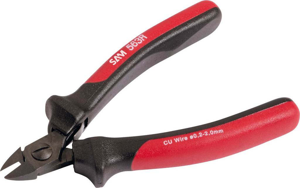 PINCE ELECTRONIQUE COUPANTE DIAGONALE BIMATIERE SAM OUTILLAGE - 563R