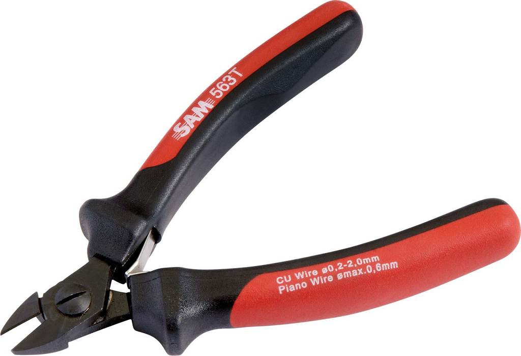 PINCE ELECTRONIQUE COUPANTE DIAGONALE BIMATIERE SAM OUTILLAGE - 563T