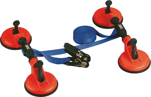 JEU DE 2 VENTOUSES SAM OUTILLAGE ET 1 SANGLE POUR PARE BRISE- 627-PB2J
