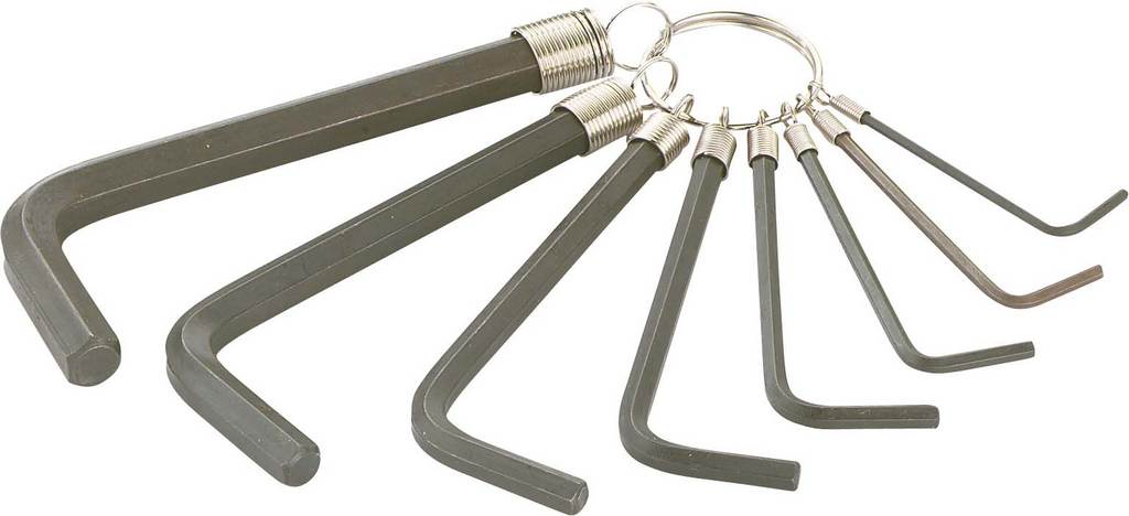 ANNEAU 8 CLES MALES COUDEES COURTES SAM OUTILLAGE - 62AN81