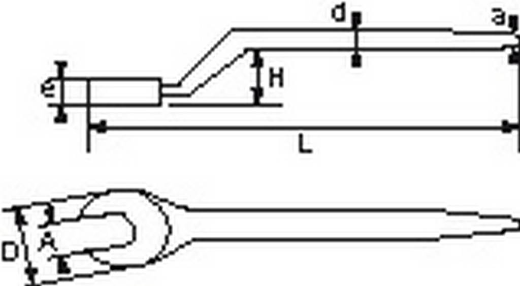 CLE A FOURCHE DE MONTEUR 24 MM SAM OUTILLAGE - 6824
